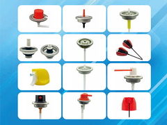 Válvula de aerossol futura, atuador de aerossol, tampa de aerossol