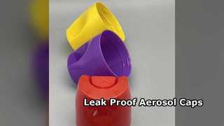 Embalagem segura com tampas de aerossol duráveis