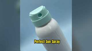 Válvula de aerossol de protetor solar: spray uniforme, sem vazamentos