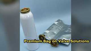 Sistemas Bag-on-Valve personalizados premium para embalagens de aerossol de alumínio
