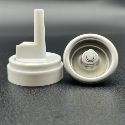 comprar Válvula de aerossol de alumínio invertida para mousse capilar compatível com fórmulas de salão Fabricação em linha