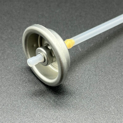 comprar Válvula de aerossol de shampoo seco com orifício de passagem larga, bocal de névoa ultrafinos e vedação compacta à prova de vazamento para fórmulas em pó Fabricação em linha