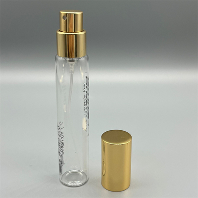 comprar Bomba de perfume de cor dourada de alto desempenho com tampa para embalagens sofisticadas Fabricação em linha