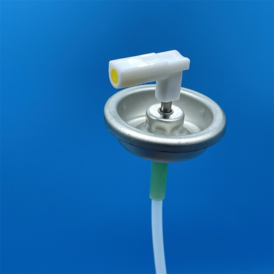 comprar one inch metal stem metered valve with L shape actuator for Air freshener spray can  Fabricação em linha
