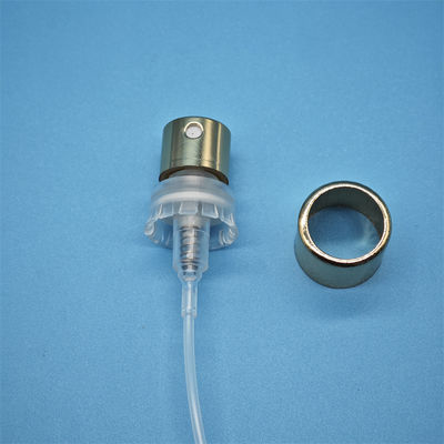 comprar 0,1ml/t 15mm 16,3mm Pulverizador de Perfume de Alumínio Prateado para Cosméticos com Crimpagem, Bomba de Spray de Névoa Fina Fabricação em linha