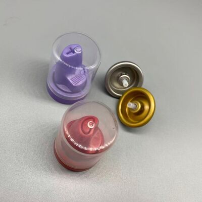 comprar Valva de espuma de aerossol profissional com copo de montagem de alumínio resistente à corrosão ISO9001 Certificado e taxas de descarga ajustáveis Fabricação em linha