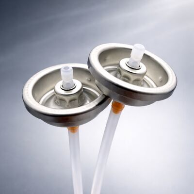 comprar 25.4mm válvula de aerossol com distribuição controlada e bocal ajustável para sprays de desodorantes Fabricação em linha