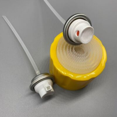 comprar Válvula de aerossol limpador de espuma com tampa de escova para spray de limpeza de interior de carro Fabricação em linha