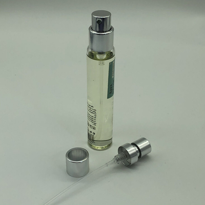 Bomba de distribuição de fragrâncias elegante de cor prateada para embalagens de perfumes e cosméticos