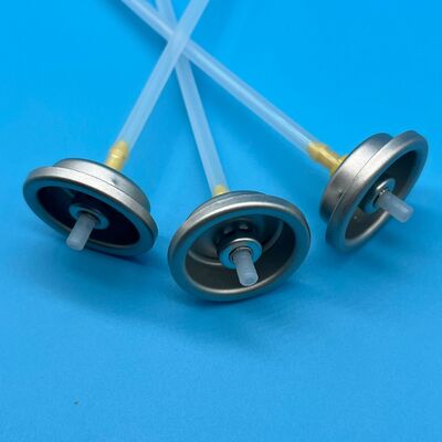 Mousse de cabelo válvula de alumínio invertida com saída de espuma suave e controlada