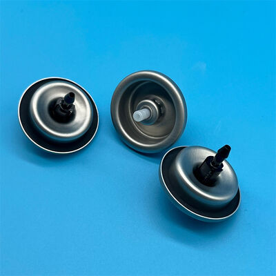 Válvula de aerossol de alumínio invertida para formulações de mousse capilar de qualidade de salão