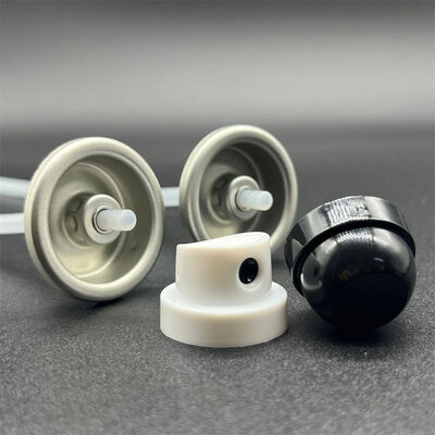 Válvula de spray corporal desodorante projetada para latas de aerossol de cuidados pessoais