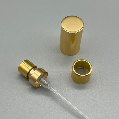 Elegante aerosol de perfume de ouro para distribuição e embalagem de fragrâncias cosméticas