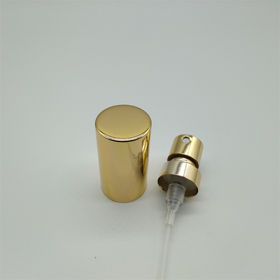 Bomba de perfume de cor dourada com tampa Prata ou Prata 21mm Spray de Neblina de Perfume