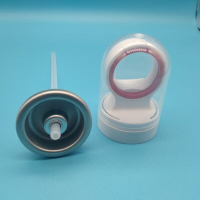 Válvula de spray de protetor solar hidratante compacta e à prova de vazamentos para proteção portátil com recurso de bloqueio de viagem seguro