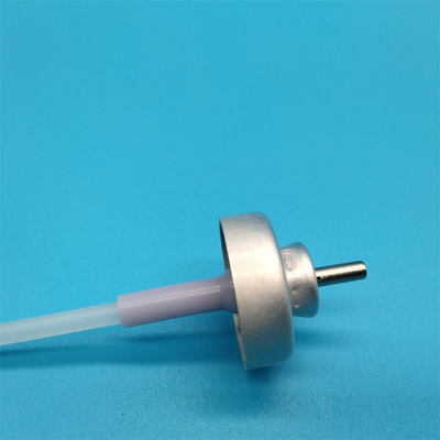 Válvula robusta de dispensação química para transferência de solventes agressivos com construção resistente à corrosão