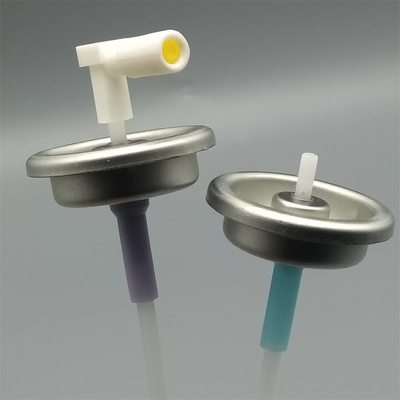 Distribuição precisa de uma válvula de aerossol de plástico de 1 polegada para cosméticos