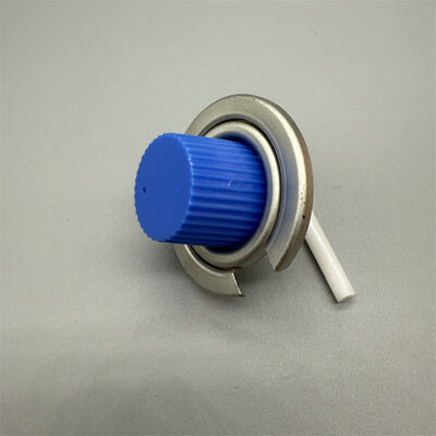 Válvula de recipiente de gás de plástico compacto para kits de emergência com tampa à prova de crianças