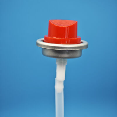 Válvula de aerossol de 360 graus com atuador para limpadores domésticos e pulverizadores industriais com vazamento e distribuição em todos os ângulos