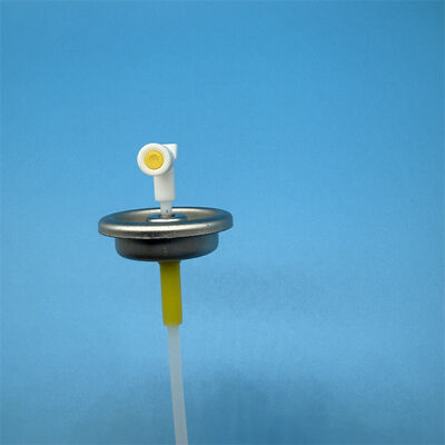 Válvula de aerossol com haste de plástico de 1 polegada com medidor para dispensação precisa e repetível