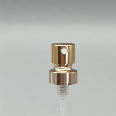 Bomba de Perfume de Alumínio Dourado com Tampa Borrifador de Névoa Fina 21mm