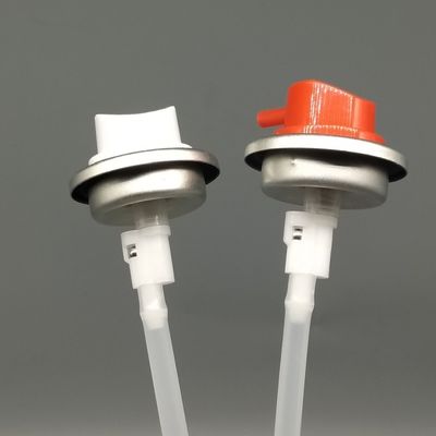 Válvula de aerossol ergonômica de 360 graus com atuador para pulverização e lubrificação multiuso com distribuição em qualquer ângulo