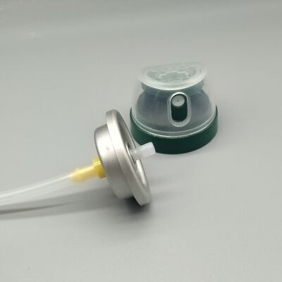 Válvula de spray corporal desodorante Válvula de aerossol para embalagens de cuidados pessoais com distribuição de névoa fina e design à prova de vazamento