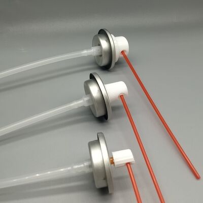 Válvula de aerossol de limpeza de injetores automotivos com resistência química superior para formulações de solventes
