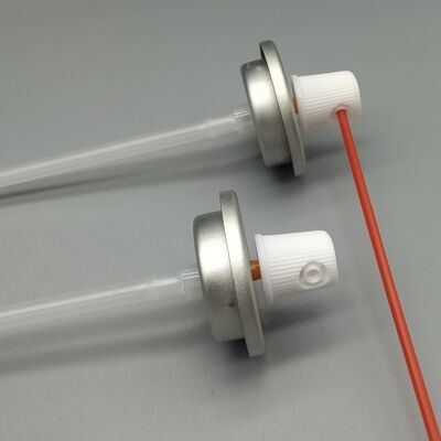 Válvula de pulverização de aerossóis para aplicações de latas de limpeza   Válvula de distribuição de precisão para limpeza industrial