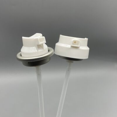 Válvula avançada para espuma de barbear em aerossol projetada para uma espuma densa e confortável, com um toque de luxo para cuidados pessoais