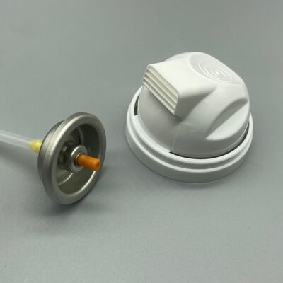 Válvula inovadora de espuma de barbear Soft-Touch para produtos de cuidado da pele sensível com velocidade controlada e mecanismo de fácil pressão