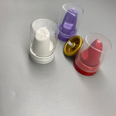 Válvula de mousse de cabelo de alumínio invertida com distribuição de 360 graus e compatibilidade de saco em válvula para espuma de estilo