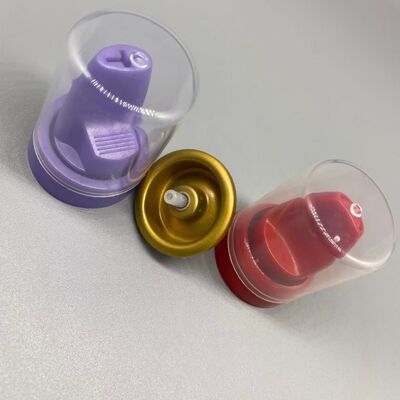 Válvula de aerossol de alumínio invertida para mousse de cabelo Fórmula de salão compatível