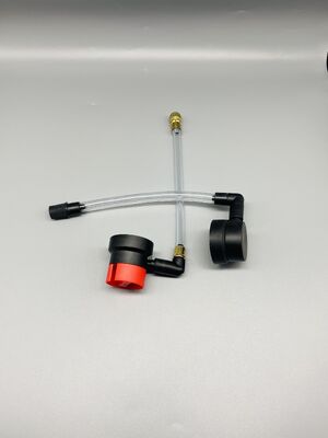 Inflador de Pneu de Latão Industrial com Sistema de Travamento Seguro e Punho Ergonômico