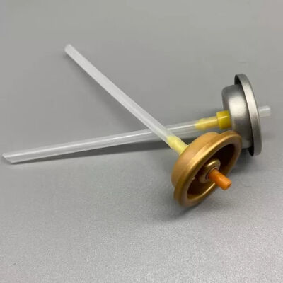 Válvula de aerossol de névoa fina de ampla cobertura para sistemas de ambientador de ar