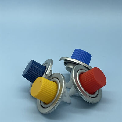 Válvula de aerossol de gás butano com tecnologia de vedação à prova de vazamento, tamanho de uma polegada e materiais resistentes a produtos químicos para fogões de cassete