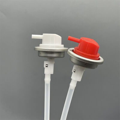 Válvula de aerossol de pulverização invertida com capacidade de pulverização de 360 graus para embalagens de aerossol