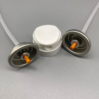 Valva de pulverização de shampoo seco aerosol com tecnologia de névoa de pó de alta potência