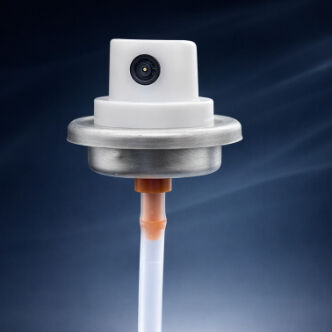 Valva de pintura aerossol masculina pré-colorada de qualidade superior para embalagens coordenadas