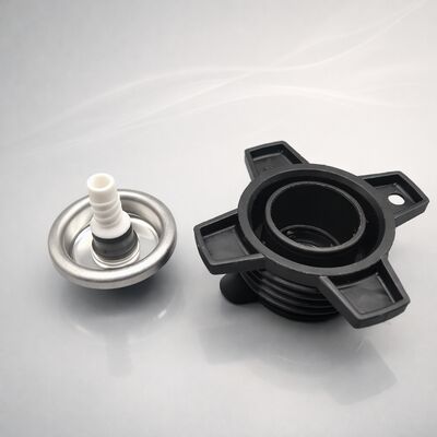 Válvula de aerossol de espuma PU com haste longa e controle consistente de esferas para distribuição de espuma de alta pressão
