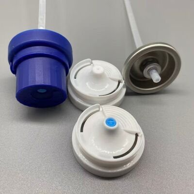 Válvula de aerossol de pulverização antibacteriana premium com tecnologia anti-obstrução avançada e distribuição de grande ângulo