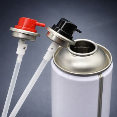 Válvula de aerossol de lata de metal de uma polegada para pulverização multiposição de 360° em qualquer direção