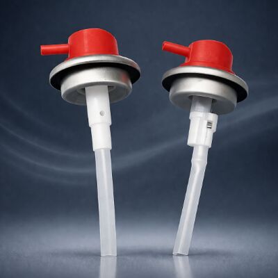 Valva de aerossol de 1 polegada com pulverização multi-posição de 360° e distribuição invertida para uso flexível