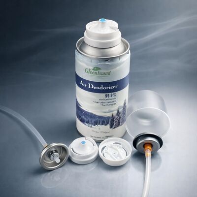 Válvula de aerossol de precisão de um disparo para aplicações de spray antibacteriano e desinfetante de superfície