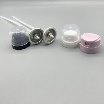 Válvula de aerossol de lata de uma polegada para shampoo seco com projeto resistente a obstruções